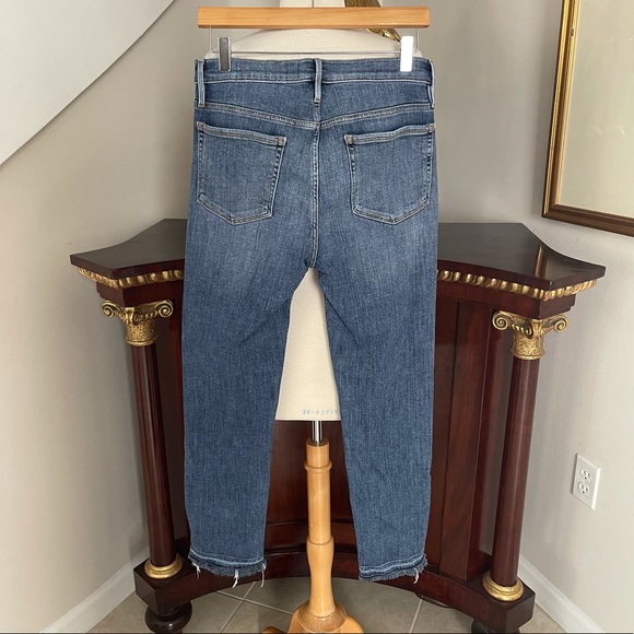 FRAME Le Nouveau Straight Front Split Raw hem 28 - Picture 6 of 15